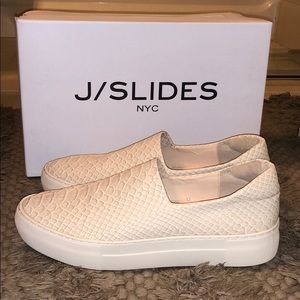 J. Slides platform sneakers, size 7.5 (like new)